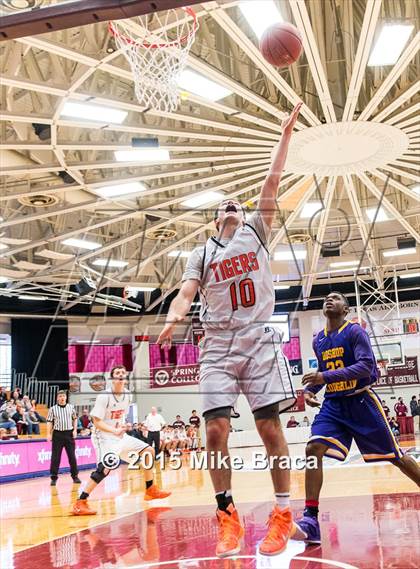 Thumbnail 2 in Newton North vs. Bishop Loughlin (Spalding HoopHall Classic) photogallery.