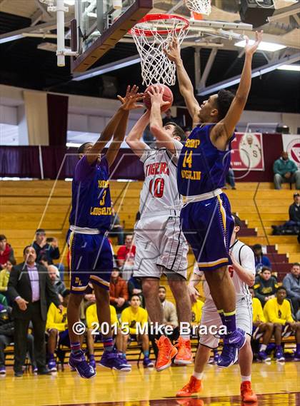 Thumbnail 2 in Newton North vs. Bishop Loughlin (Spalding HoopHall Classic) photogallery.
