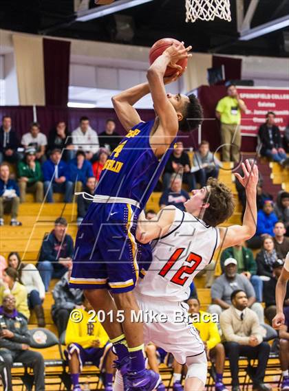 Thumbnail 3 in Newton North vs. Bishop Loughlin (Spalding HoopHall Classic) photogallery.
