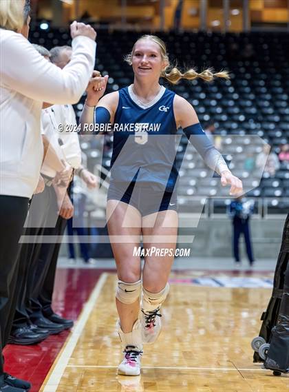 Thumbnail 3 in Goliad vs. Bushland (UIL 3A Volleyball Division 1 Final) photogallery.