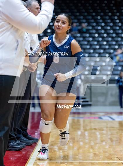 Thumbnail 3 in Goliad vs. Bushland (UIL 3A Volleyball Division 1 Final) photogallery.