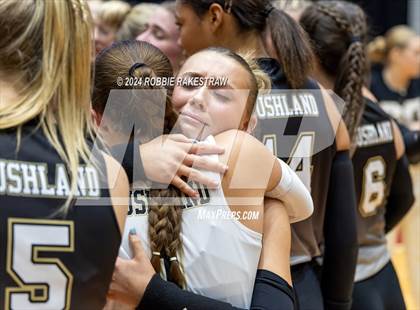 Thumbnail 2 in Goliad vs. Bushland (UIL 3A Volleyball Division 1 Final) photogallery.