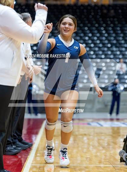 Thumbnail 2 in Goliad vs. Bushland (UIL 3A Volleyball Division 1 Final) photogallery.