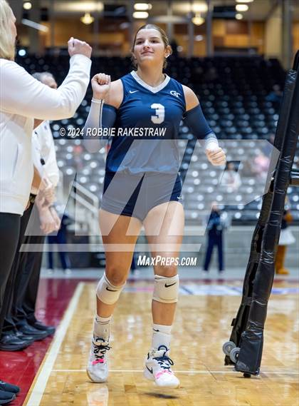 Thumbnail 1 in Goliad vs. Bushland (UIL 3A Volleyball Division 1 Final) photogallery.