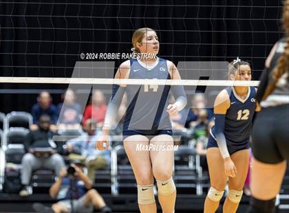Thumbnail 3 in Goliad vs. Bushland (UIL 3A Volleyball Division 1 Final) photogallery.