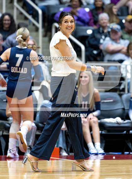Thumbnail 1 in Goliad vs. Bushland (UIL 3A Volleyball Division 1 Final) photogallery.