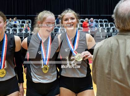 Thumbnail 1 in Goliad vs. Bushland (UIL 3A Volleyball Division 1 Final) photogallery.