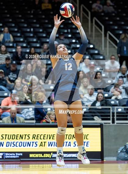 Thumbnail 2 in Goliad vs. Bushland (UIL 3A Volleyball Division 1 Final) photogallery.