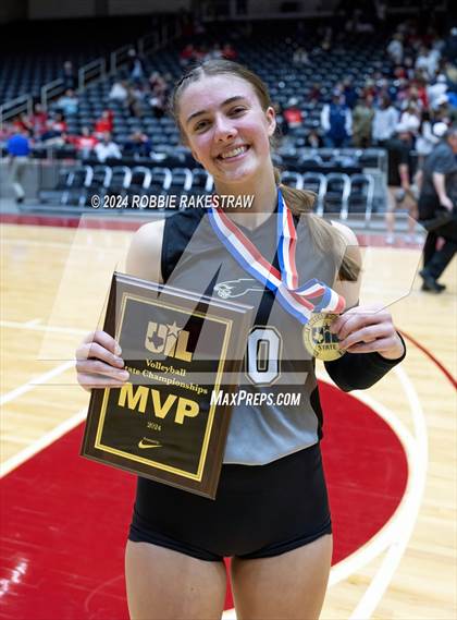Thumbnail 1 in Goliad vs. Bushland (UIL 3A Volleyball Division 1 Final) photogallery.