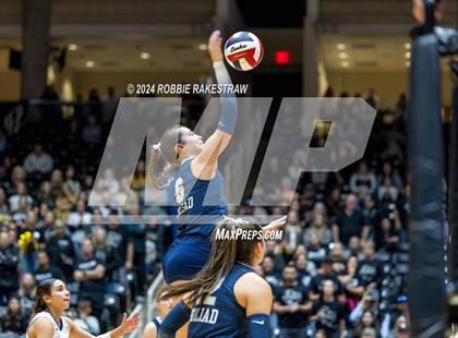 Thumbnail 3 in Goliad vs. Bushland (UIL 3A Volleyball Division 1 Final) photogallery.