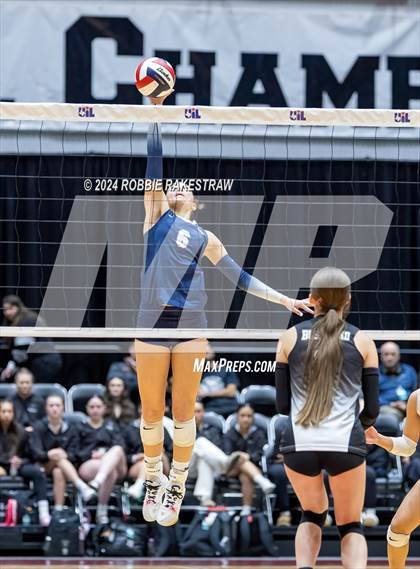 Thumbnail 3 in Goliad vs. Bushland (UIL 3A Volleyball Division 1 Final) photogallery.