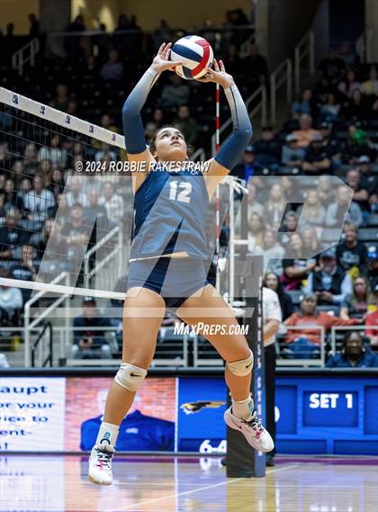 Thumbnail 3 in Goliad vs. Bushland (UIL 3A Volleyball Division 1 Final) photogallery.