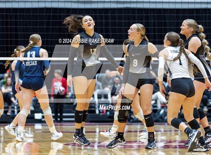 Thumbnail 3 in Goliad vs. Bushland (UIL 3A Volleyball Division 1 Final) photogallery.