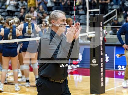 Thumbnail 3 in Goliad vs. Bushland (UIL 3A Volleyball Division 1 Final) photogallery.