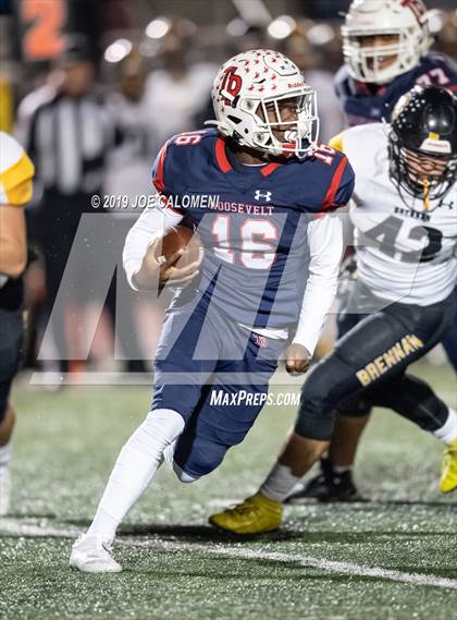 Thumbnail 1 in Brennan vs Roosevelt [Theodore] (UIL 6A Bi-District Playoff) photogallery.