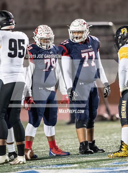 Thumbnail 1 in Brennan vs Roosevelt [Theodore] (UIL 6A Bi-District Playoff) photogallery.