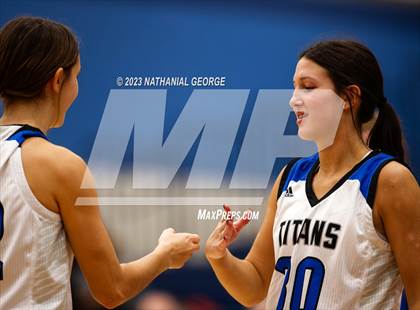Thumbnail 3 in Papillion-LaVista South vs. Marian (Metro Tournament) photogallery.