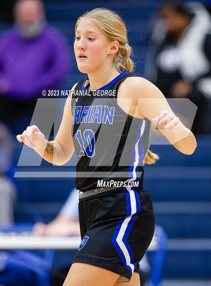 Thumbnail 3 in Papillion-LaVista South vs. Marian (Metro Tournament) photogallery.