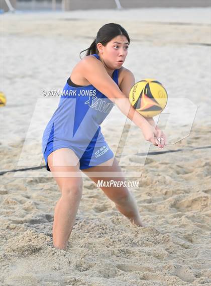 Thumbnail 1 in Xavier College Prep vs. Notre Dame Prep (AIA DI Pairs Finals) photogallery.