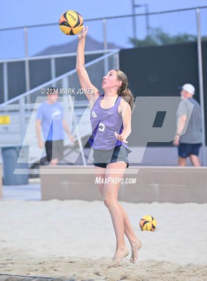 Thumbnail 1 in Xavier College Prep vs. Notre Dame Prep (AIA DI Pairs Finals) photogallery.