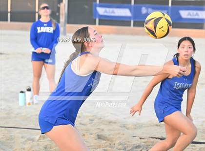 Thumbnail 3 in Xavier College Prep vs. Notre Dame Prep (AIA DI Pairs Finals) photogallery.