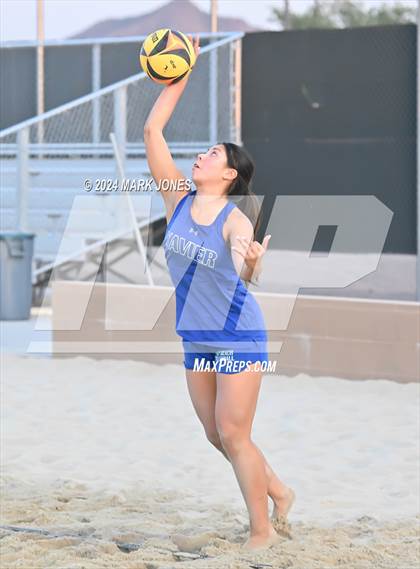 Thumbnail 2 in Xavier College Prep vs. Notre Dame Prep (AIA DI Pairs Finals) photogallery.