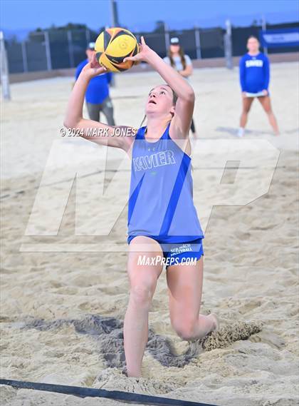 Thumbnail 3 in Xavier College Prep vs. Notre Dame Prep (AIA DI Pairs Finals) photogallery.