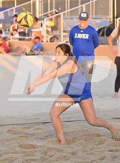 Thumbnail 1 in Xavier College Prep vs. Notre Dame Prep (AIA DI Pairs Finals) photogallery.