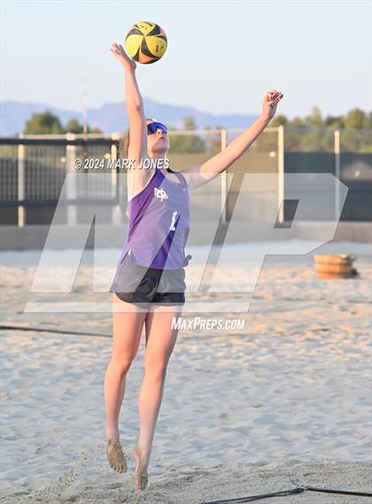 Thumbnail 3 in Xavier College Prep vs. Notre Dame Prep (AIA DI Pairs Finals) photogallery.