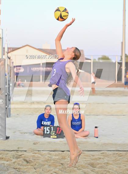 Thumbnail 1 in Xavier College Prep vs. Notre Dame Prep (AIA DI Pairs Finals) photogallery.