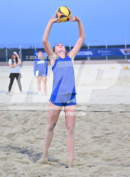 Thumbnail 2 in Xavier College Prep vs. Notre Dame Prep (AIA DI Pairs Finals) photogallery.