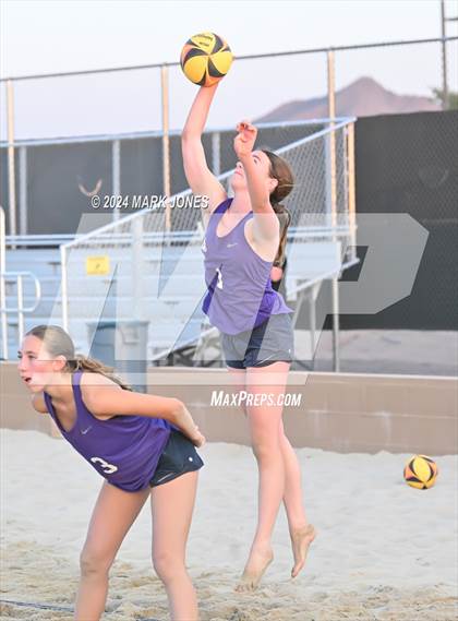 Thumbnail 2 in Xavier College Prep vs. Notre Dame Prep (AIA DI Pairs Finals) photogallery.