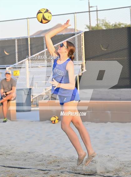Thumbnail 3 in Xavier College Prep vs. Notre Dame Prep (AIA DI Pairs Finals) photogallery.