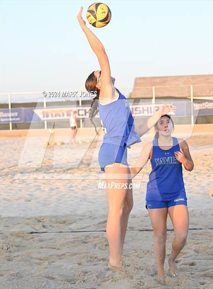 Thumbnail 2 in Xavier College Prep vs. Notre Dame Prep (AIA DI Pairs Finals) photogallery.