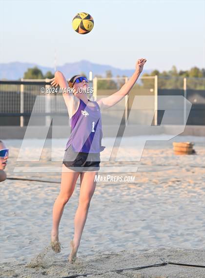Thumbnail 2 in Xavier College Prep vs. Notre Dame Prep (AIA DI Pairs Finals) photogallery.