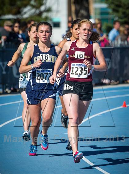 Thumbnail 2 in BYU Invitational Track Meet (Girls) photogallery.