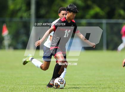 Thumbnail 3 in Berean Baptist Academy vs  Freedom Christian Academy (BBA Soccer Jamboree) photogallery.