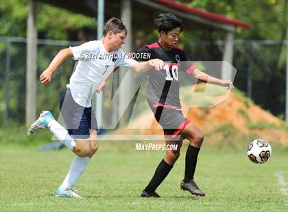 Thumbnail 3 in Berean Baptist Academy vs  Freedom Christian Academy (BBA Soccer Jamboree) photogallery.