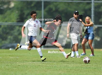 Thumbnail 2 in Berean Baptist Academy vs  Freedom Christian Academy (BBA Soccer Jamboree) photogallery.