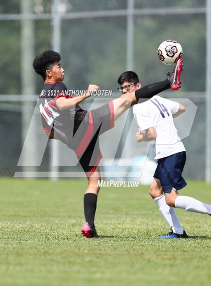 Thumbnail 3 in Berean Baptist Academy vs  Freedom Christian Academy (BBA Soccer Jamboree) photogallery.