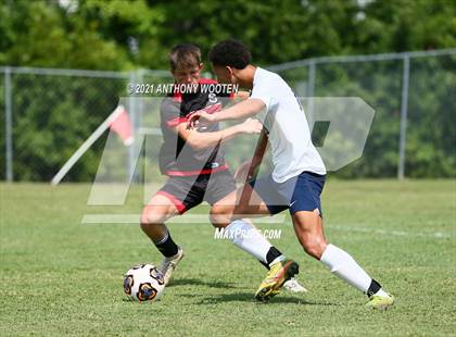 Thumbnail 3 in Berean Baptist Academy vs  Freedom Christian Academy (BBA Soccer Jamboree) photogallery.