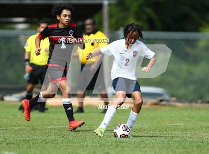 Thumbnail 2 in Berean Baptist Academy vs  Freedom Christian Academy (BBA Soccer Jamboree) photogallery.