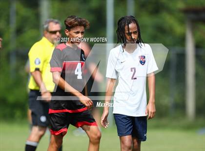 Thumbnail 2 in Berean Baptist Academy vs  Freedom Christian Academy (BBA Soccer Jamboree) photogallery.