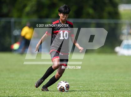 Thumbnail 2 in Berean Baptist Academy vs  Freedom Christian Academy (BBA Soccer Jamboree) photogallery.