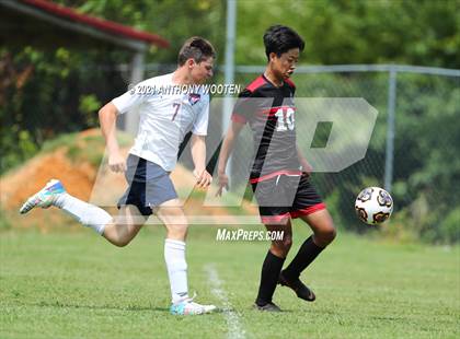 Thumbnail 1 in Berean Baptist Academy vs  Freedom Christian Academy (BBA Soccer Jamboree) photogallery.