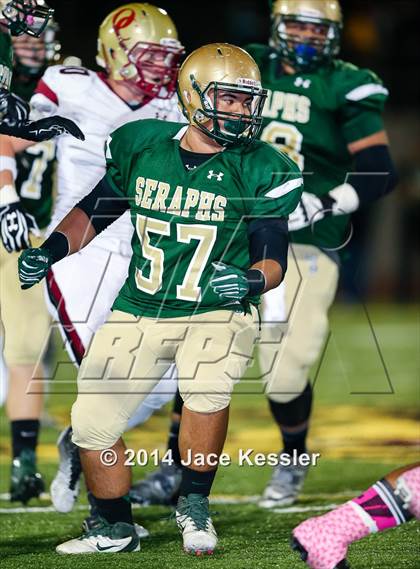 Thumbnail 1 in St. Bonaventure vs. Oaks Christian photogallery.