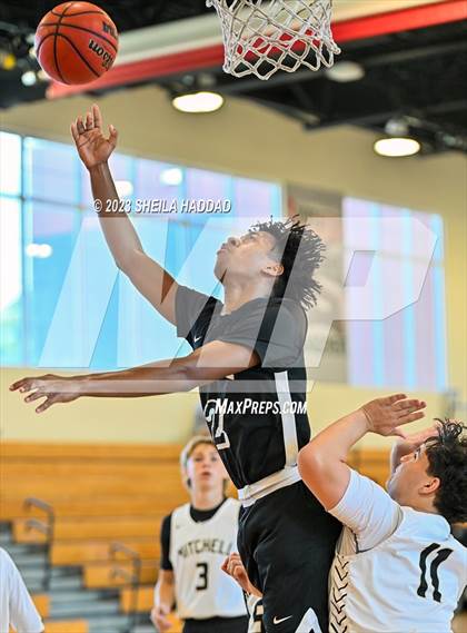 Thumbnail 2 in Excel Christian Academy vs Mitchell. (The Hoop Vibe Fall League) photogallery.