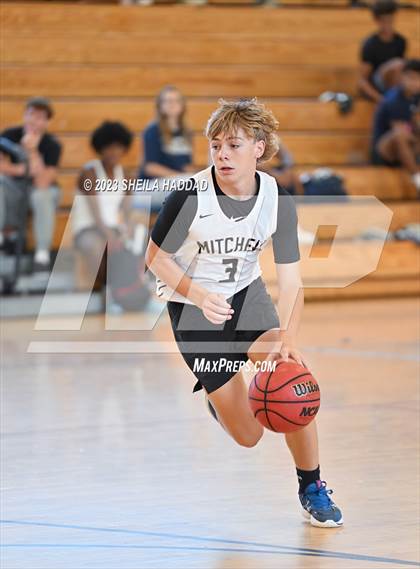 Thumbnail 1 in Excel Christian Academy vs Mitchell. (The Hoop Vibe Fall League) photogallery.