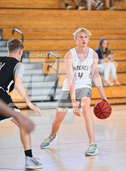 Thumbnail 2 in Excel Christian Academy vs Mitchell. (The Hoop Vibe Fall League) photogallery.