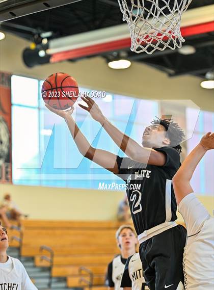 Thumbnail 1 in Excel Christian Academy vs Mitchell. (The Hoop Vibe Fall League) photogallery.